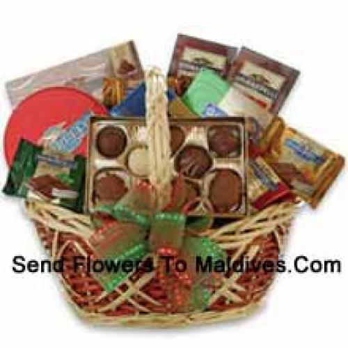 Reusachtige Assortiment Chocolade Mand